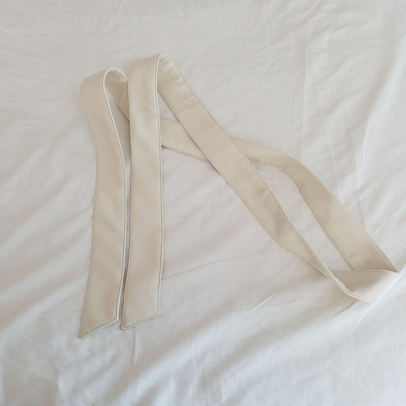 Jonathan Simkhai Dress Small Hardin Ribbed Knit Faux Leather Belted Stretch - Picture 12 of 16